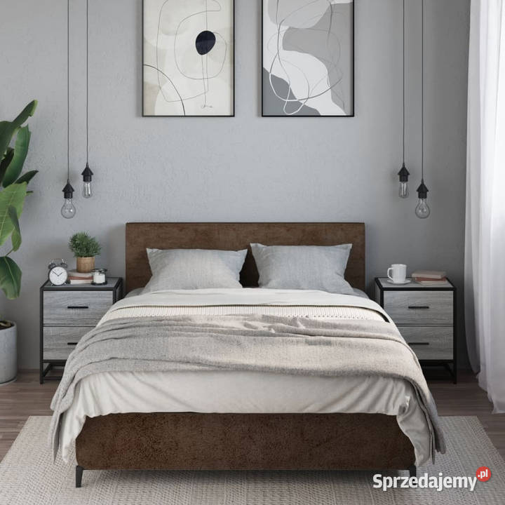 Szafki nocne 2 szary dąb sonoma 40x31x50 Warszawa