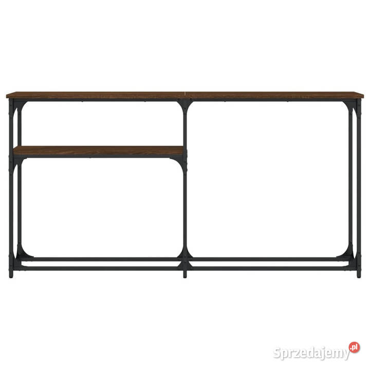 Stolik konsolowy brązowy dąb 145x225x75 WM834099 mazowieckie Warszawa