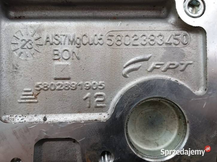 Głowica Fiat 23 JTD Euro 6 2023r 5802383450 sprzedam