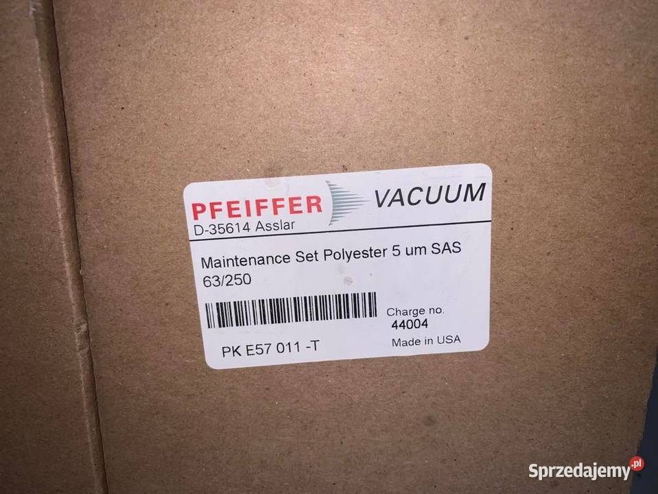 Pfeiffer Vacuum Filter SAS 63250 PK E57 011T Dom i Ogród Warszawa