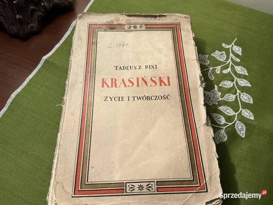 KRASINSKI zycie i tworczość Tadeusz Pini Warszawa