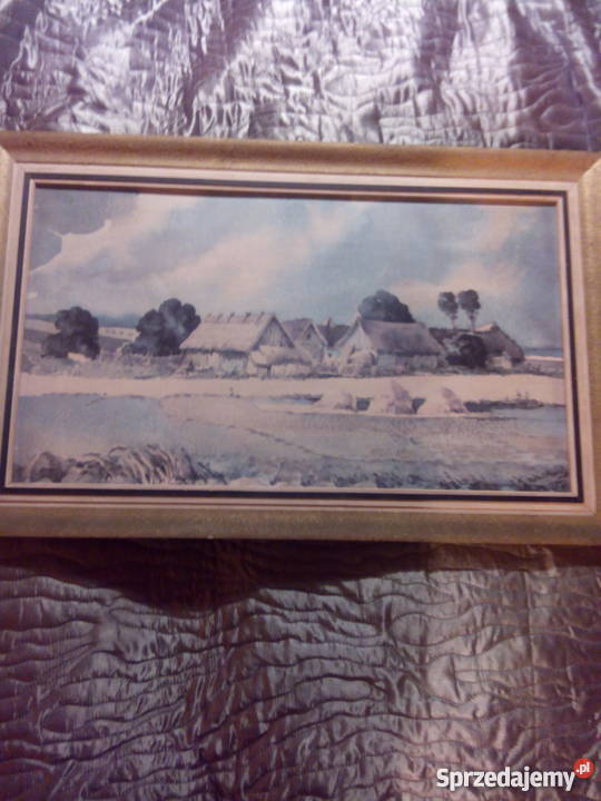 Obraz Akwarela Wiktor Zin 1977 Malarstwo zachodniopomorskie Białogard