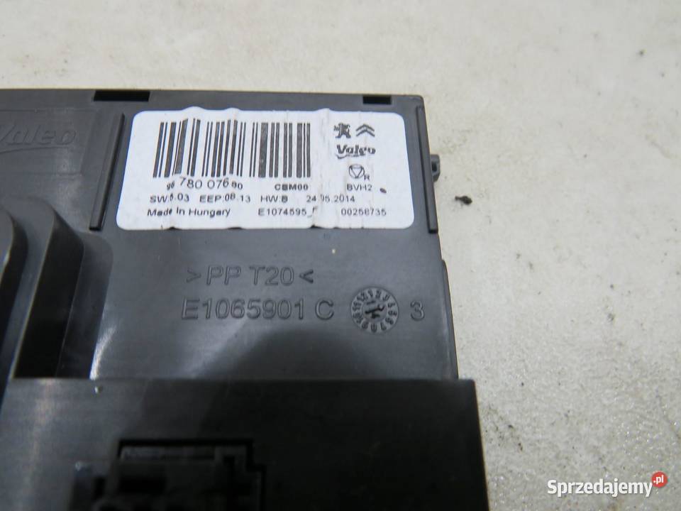 MODUŁ STEROWNIKI KLIMATYZACJI PEUGEOT 9678007680 osobowe