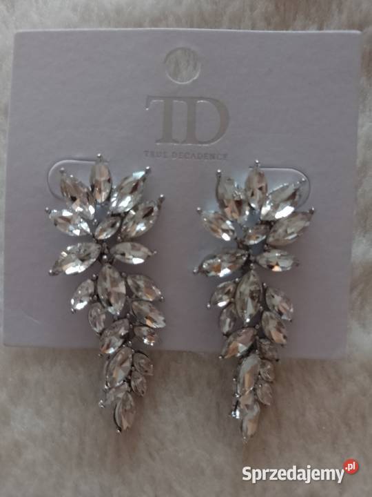 Bogato zdobione kolczyki wieczorowe z Londynu Kraków