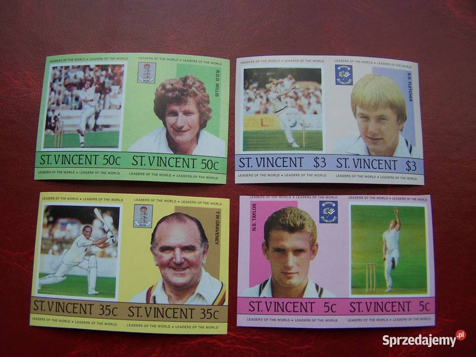 Nevis 1984 MNH Sport Krykiet Gracze Tychy