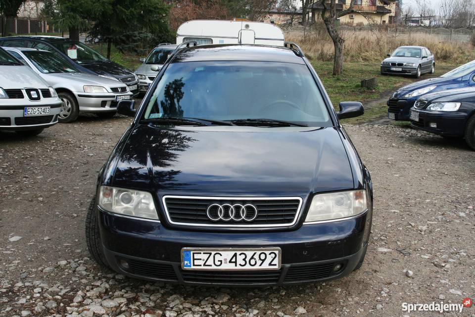 Audi A6 19 TDI kombi stan niebieskie wnętrze 397000km Zgierz