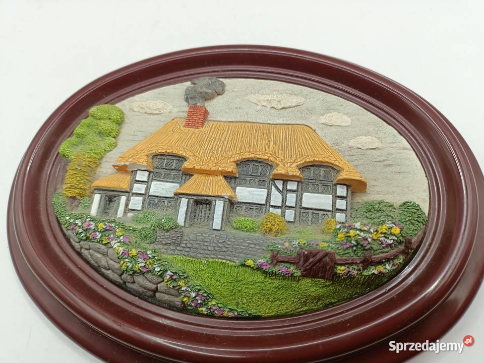 Obrazek domek Hand made England w stylu vintage