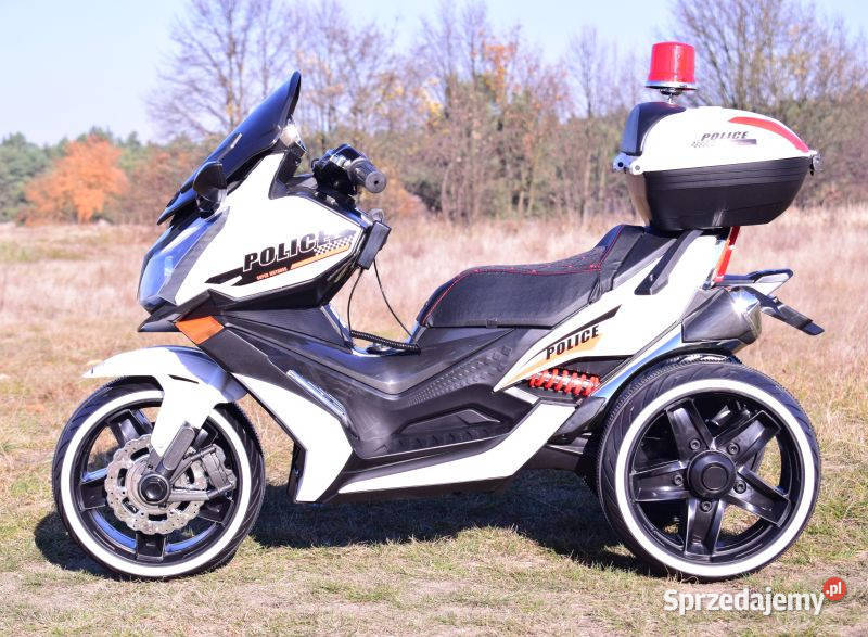 Auto samochód na akumulator SKUTER POLICYJNY