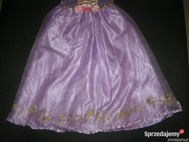 Strój kostium przebranie ROSZPUNKA ZAPLĄTANI 56 Sukienki i spódniczki Siedlce