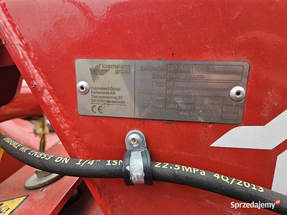 Przetrząsarka karuzelowa Kverneland 8452 Śliwice