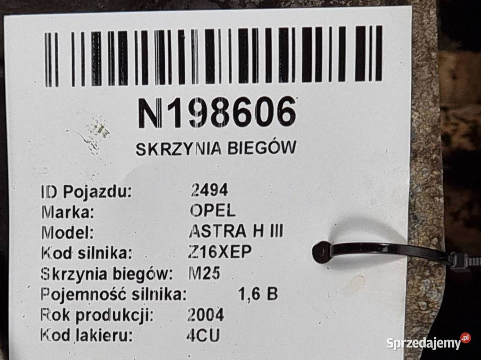 SKRZYNIA BIEGÓW OPEL ASTRA H III M25