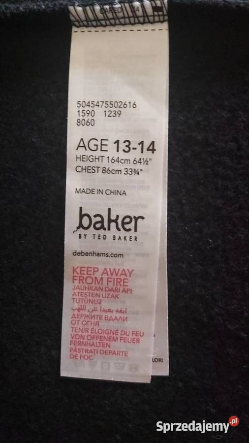 Super bluza TED BAKER męska chłopca na wiek 13 Rozmiar S Lublin
