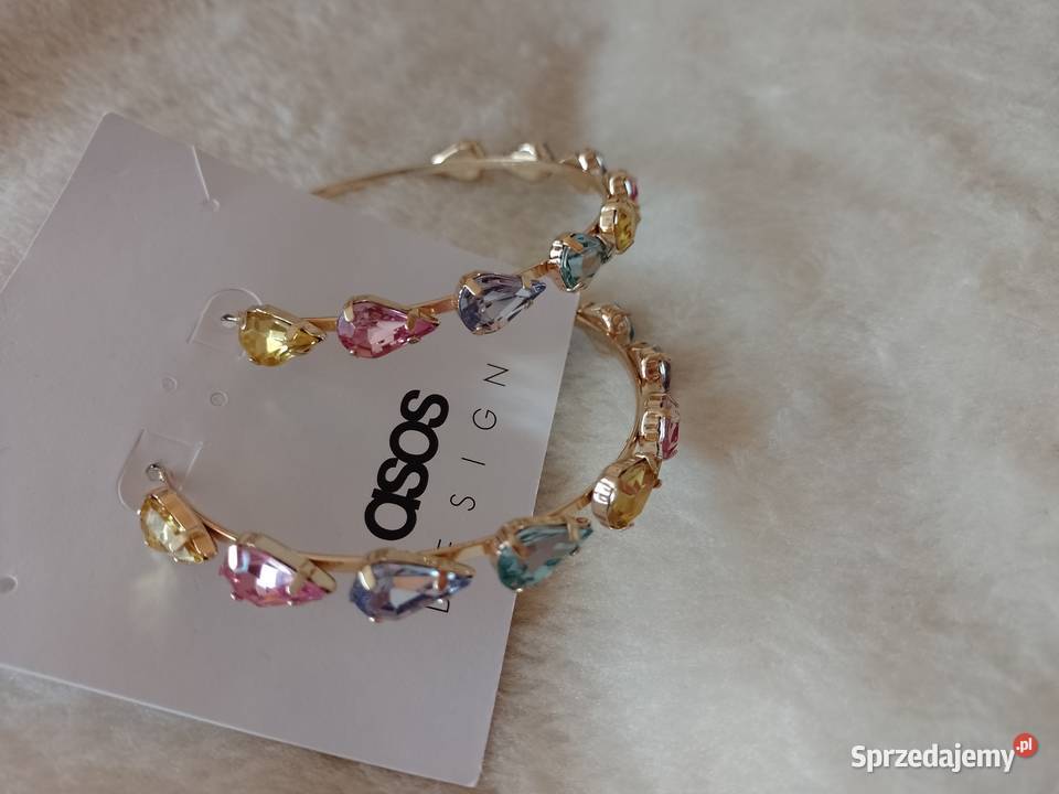 ASOS Bogato zdobione duże kolczyki z Londynu sprzedam