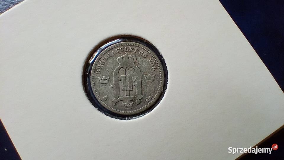 Stare monety 10 ore 1904 Szwecja srebro Lesko