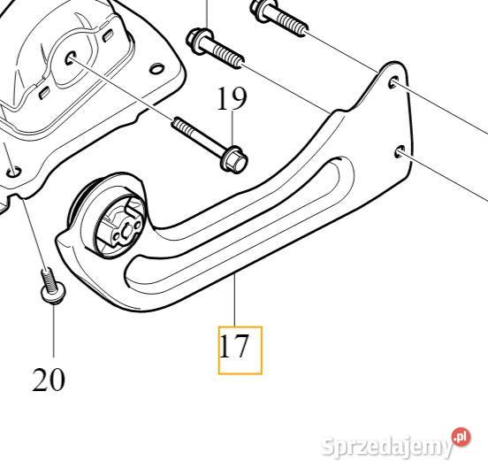 VOLVO C40 XC40 wahacz tylny lewy tyl OE 32333013 Bielany Wrocławskie