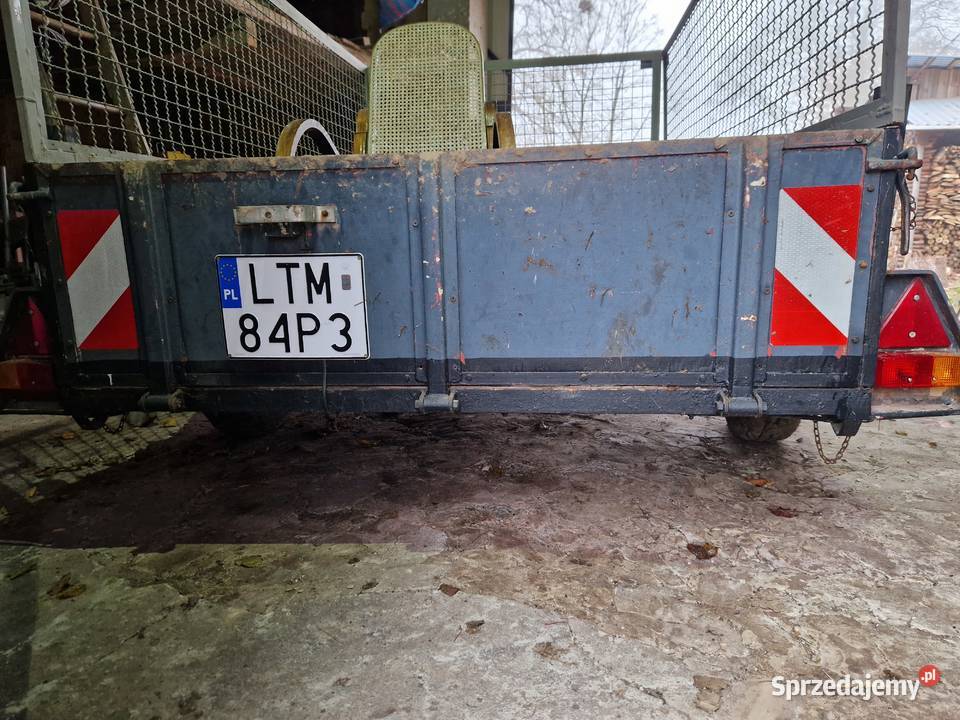 Przyczepka samochodowa burtowe lubelskie Tomaszów Lubelski