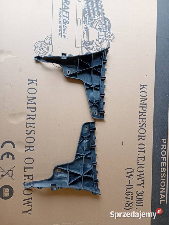 komplet plastikowych ślizgów zderzaka audi a4 b7