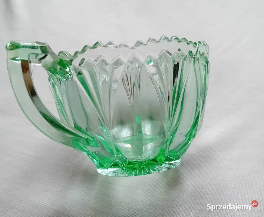 Zielona cukierniczka art deco Karhula Finlandia Koźminek