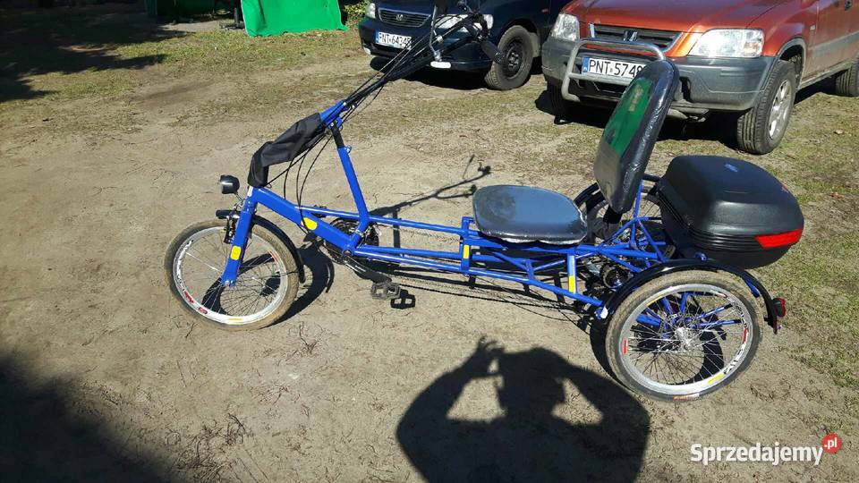 Rower Poziomy Trójkołowy Riksza wielkopolskie Nowy Tomyśl