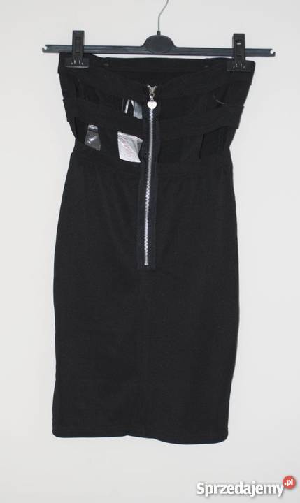 czarna sukienka tally weijl wycięcia xs Lubartów