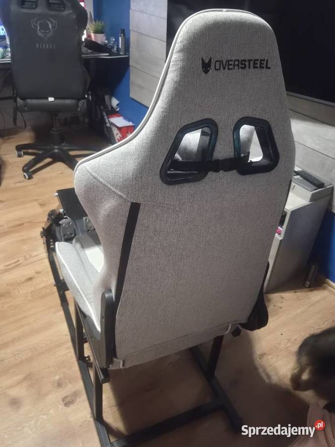 Fotel gamingowy Oversteel kierownica cockpit Wrocław sprzedam
