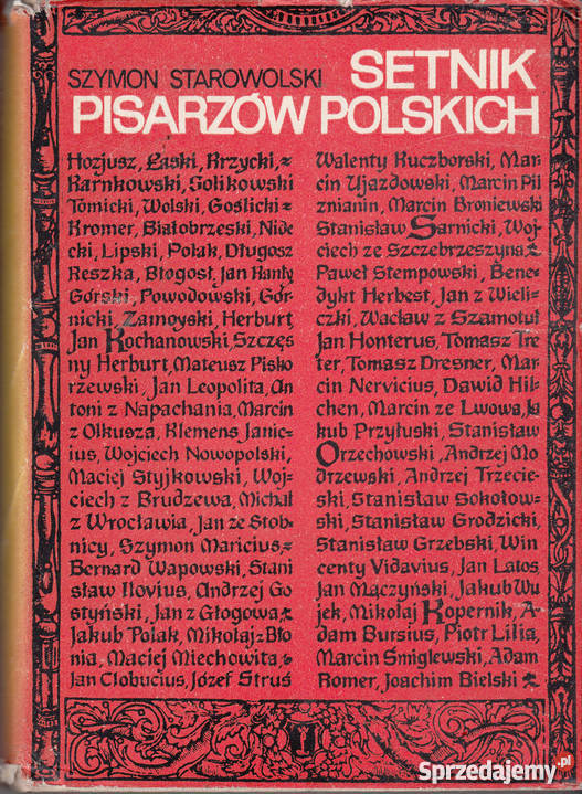 01618 SETNIK PISARZÓW POLSKICH ALBO POCHWAŁY I Czyrna