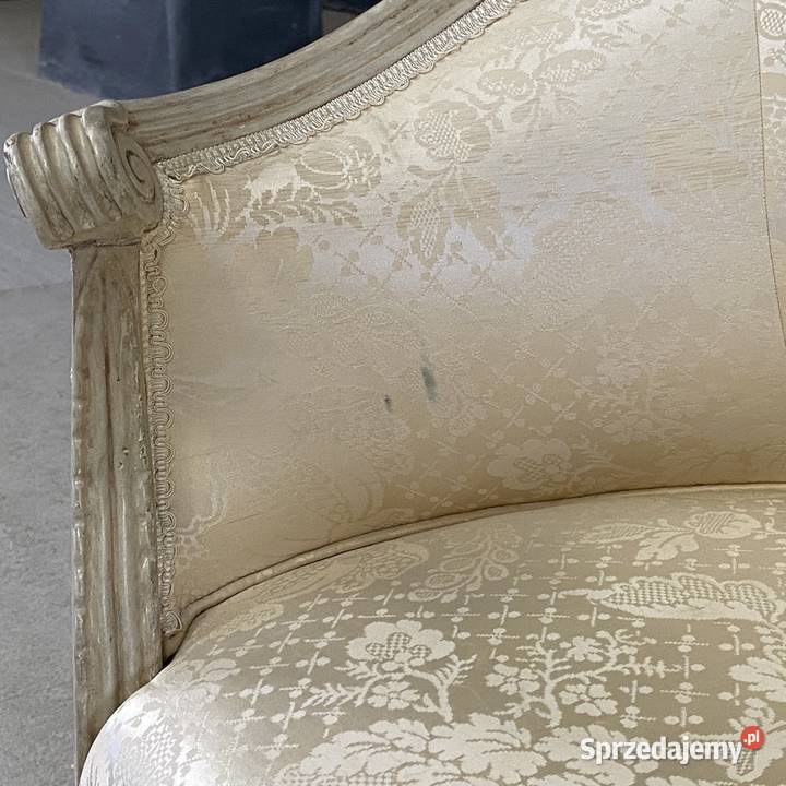 Fotel Ludwik XVI francuski tapicerowany styl zachodniopomorskie