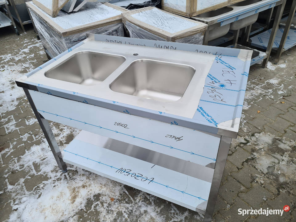 Zlew Gastronomiczny 2 Komorowy Z Półką 1207085 Ostrów Wielkopolski