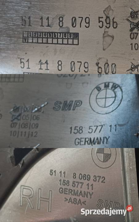 BMW 3 G20 G21 MPAKIET KRATKA ZDERZAKA PRAWY Pleszew
