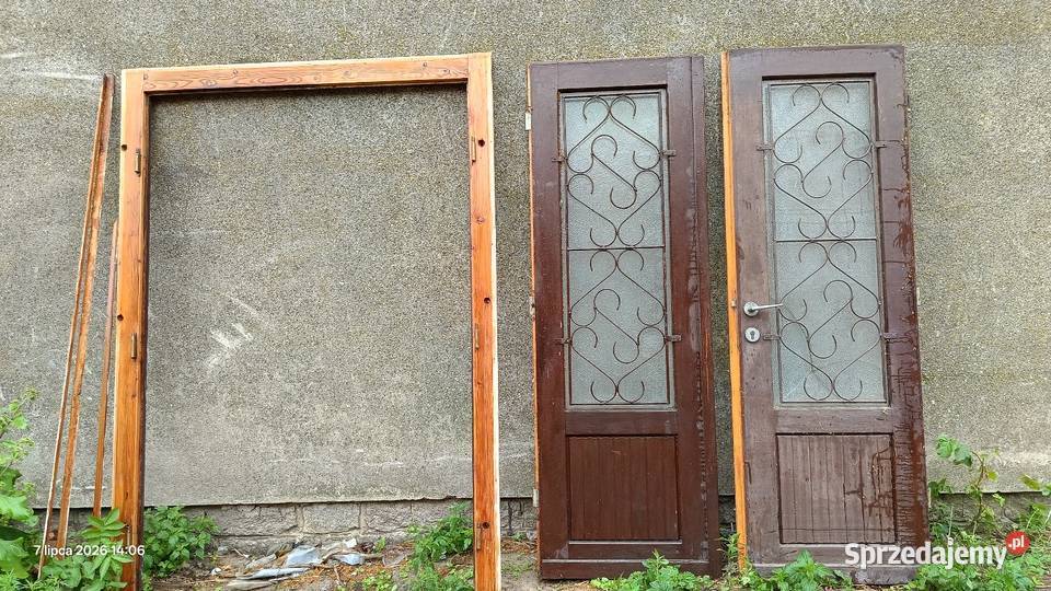 Drzwi zewnętrzne drewniane Rozdrażew