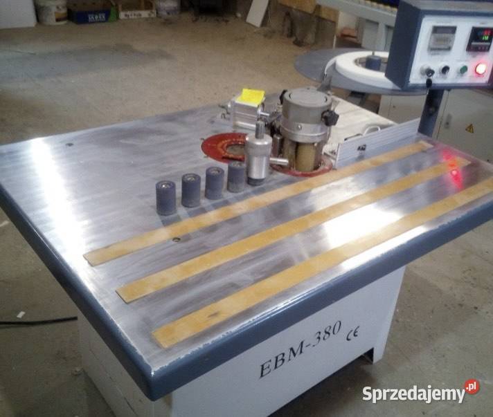 Okleiniarka oklejarka obrzezy EBM380 maszvna Produkcja Bydgoszcz