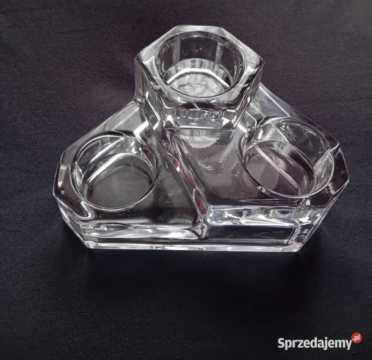 Kryształowy świecznik Partylite Germany 3 x wielkopolskie