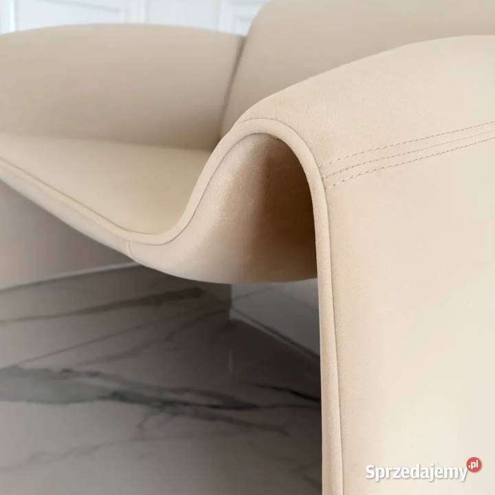 Designerski Nowoczesny Fotel SPIDER Jasny Beż Dom i Ogród