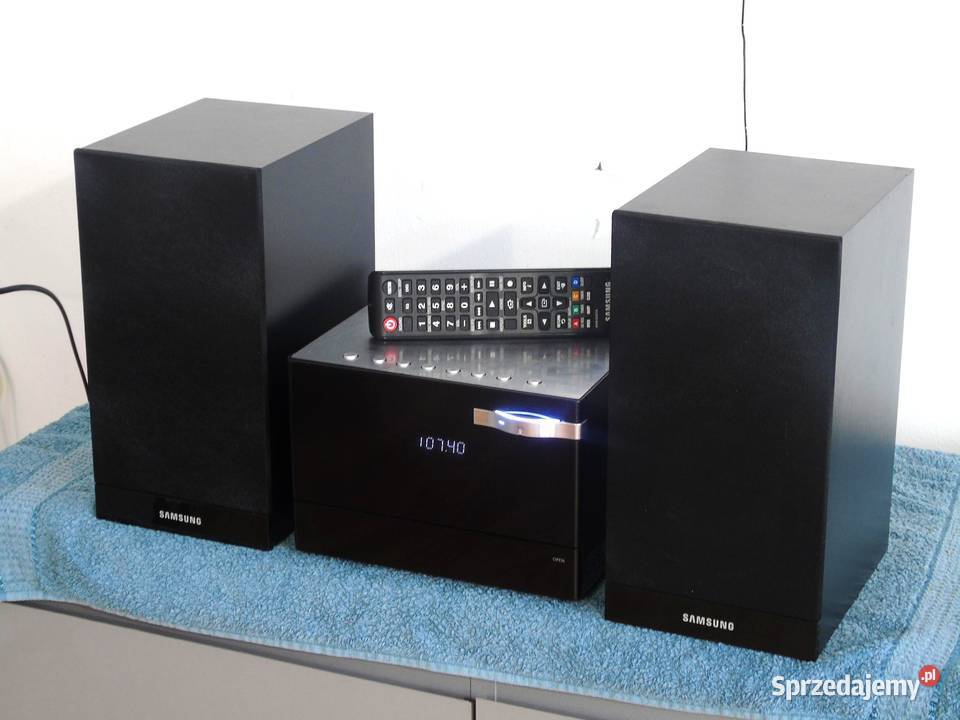 Wieża Samsung pilot USB mp3 CD RDS AUX kol Jasło