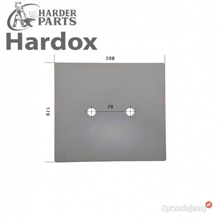 Nakładka HARDOX 4 części do pługa STALTECH Suwałki