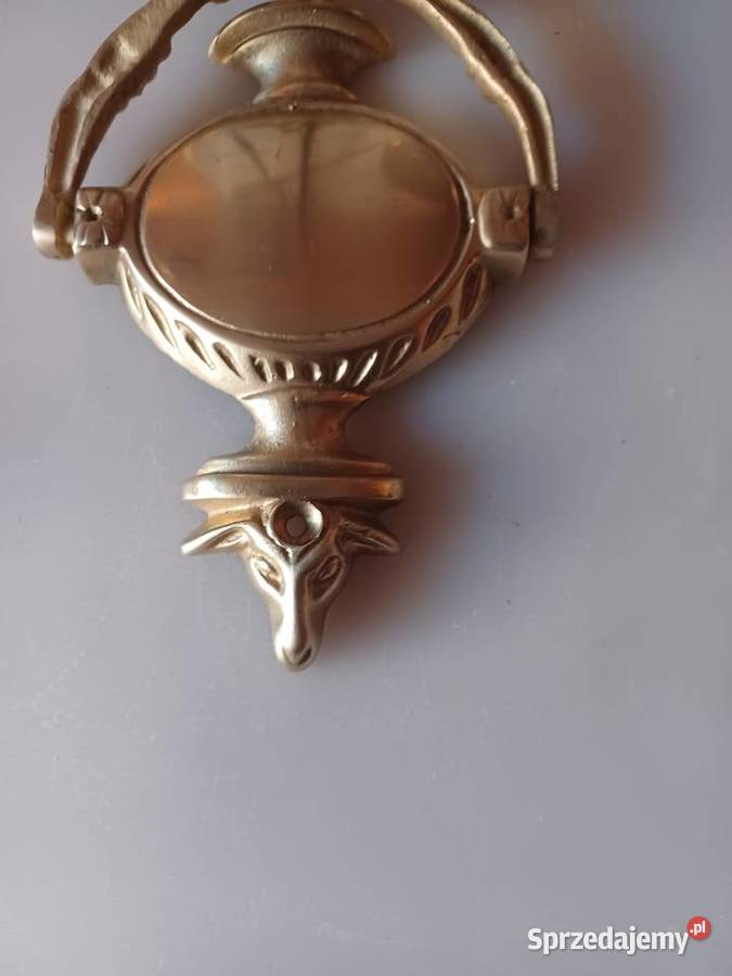 Piękna stara kołatka mosiężna Poznań