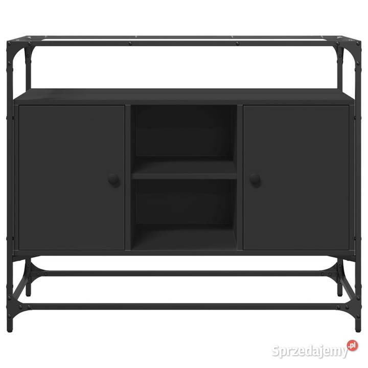 Szafka boczna ze szklanym blatem czarna 98x35x81 Warszawa sprzedam