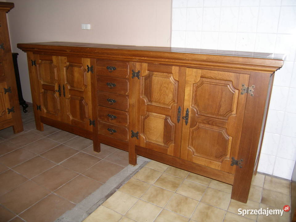 Komplet dwóch komód dębowych Zambrów