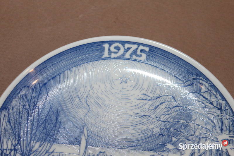 Talerzyk kolekcjonerski Stock Bild 1975 1025 Porcelana i szkło Szczecin