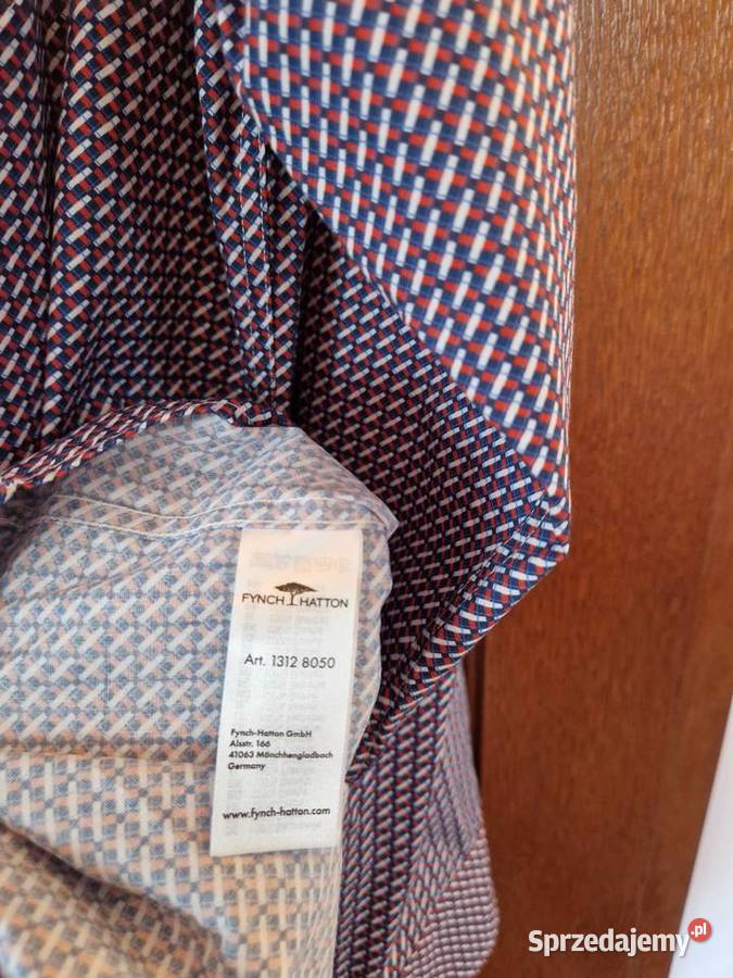 Nowa koszula męska granatowa z metką Fynch Bibice