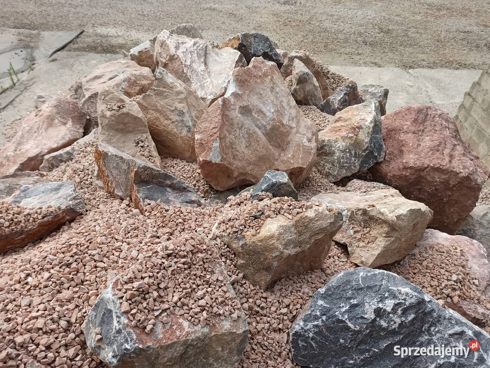 Grys Różowy 816 mm kamień naturalny do ogrodu małopolskie Oświęcim sprzedam