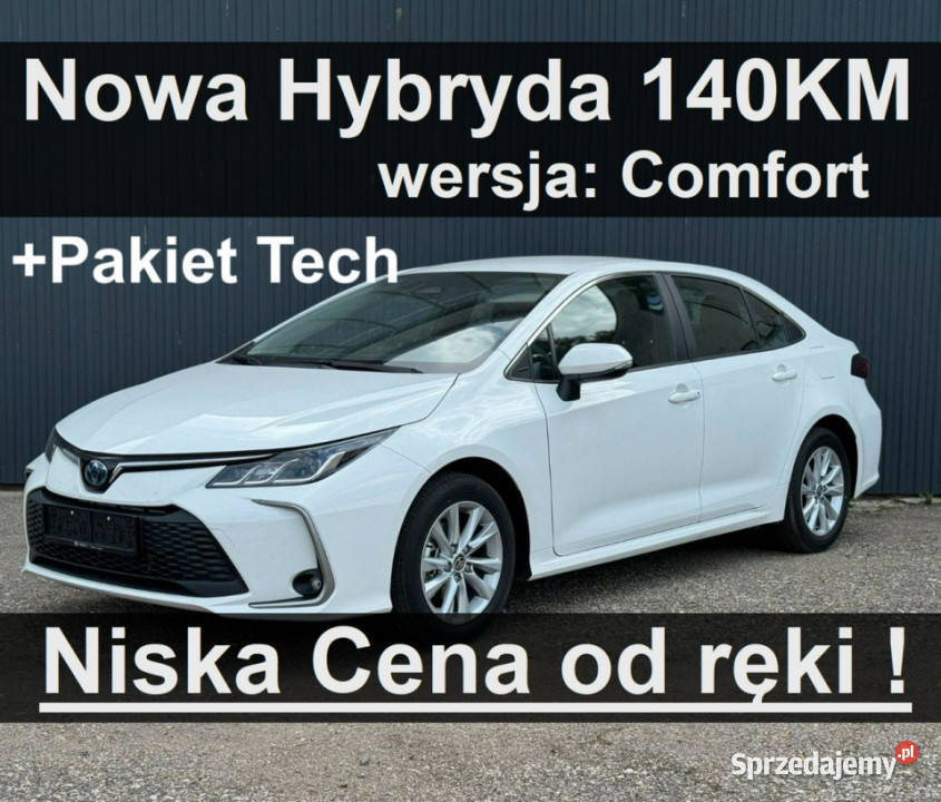 Toyota Corolla Nowa Hybryda 140 18 Pakiet Tech czujnik zmierzchu Szczecinek