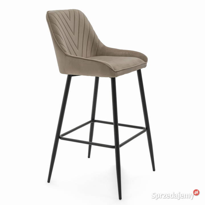 Ciemnobeżowy Hoker Tapicerowany Vasto Wysyłka 51cm Tarchały Małe