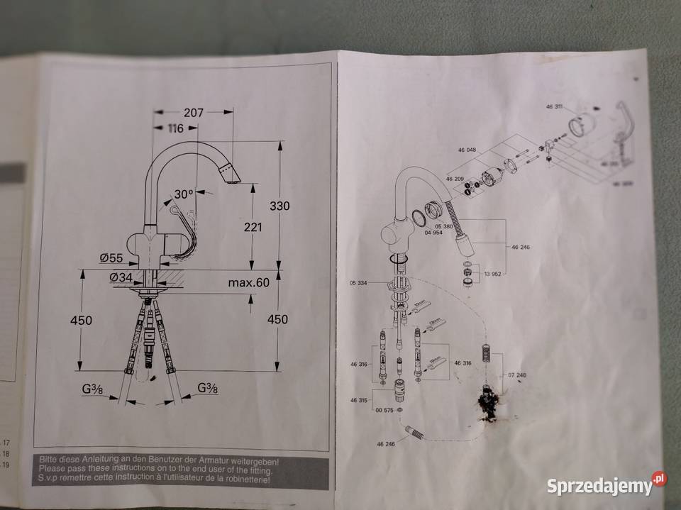 Grohe Zedra kran kuchenny typ 33708 z 2006r mazowieckie Otwock