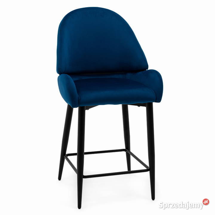 Hoker Tapicerowany Bergamo Granatowy Wysyłka 24H Tarchały Małe
