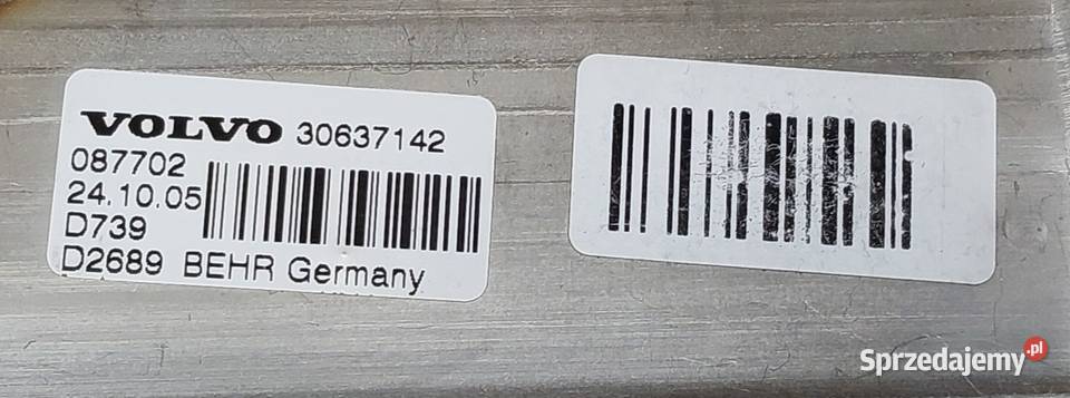 CHŁODNICA SPALIN ZAWÓR EGR VOLVO S60 II S80 V70 osobowe Recyrkulacja spalin EGR Mielęcin