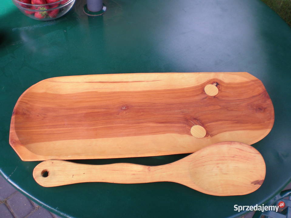 taca do serwowaniałyżka drewniana mazowieckie Siedlce