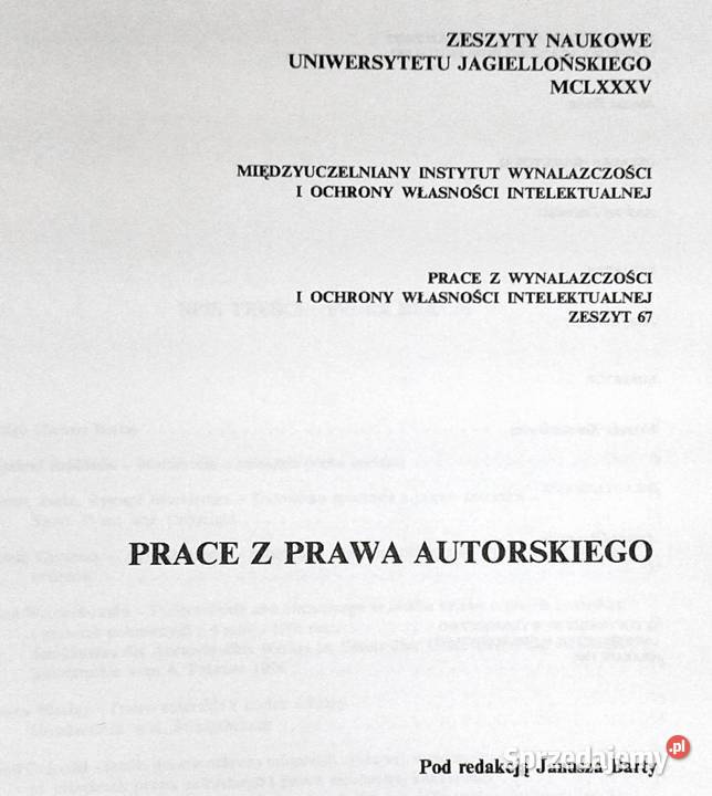Prace z prawa autorskiego Prace z wynalazczości Chełm
