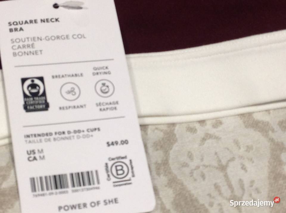 Biustonosz Stanik Crop Sportowy Damski ATHLETA M Nowa Sól