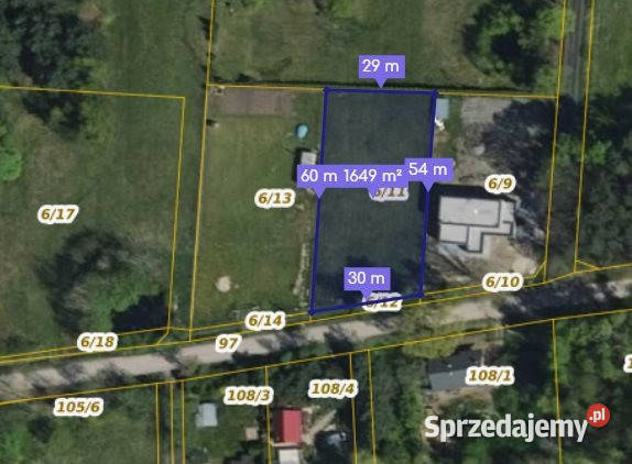 Grunt Sięganów 1650m2 sprzedam